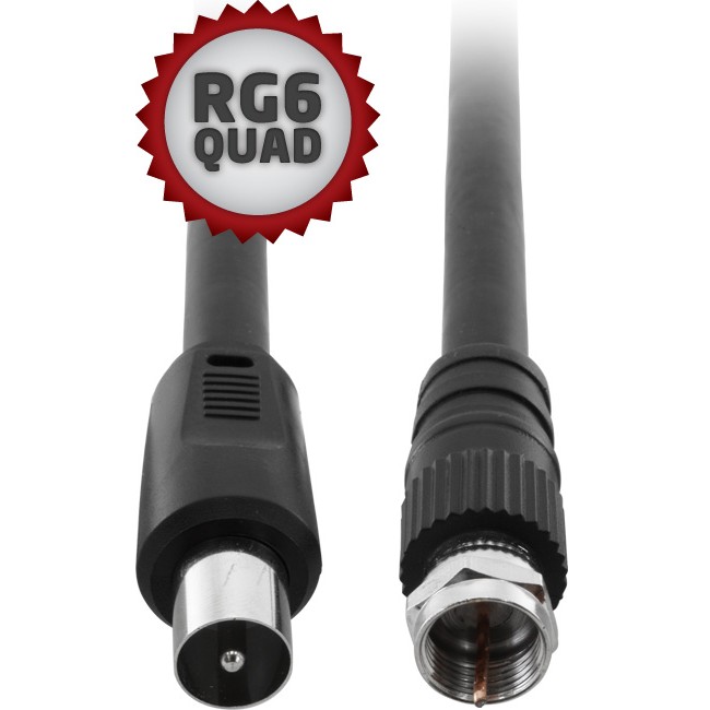 FL6Q-3PF – 3METRES – RG6QUAD PAL TO ‘F’ LEAD