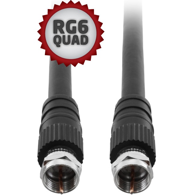 FL6Q-3FF – 3METRES – RG6QUAD ‘F’ FLYLEAD