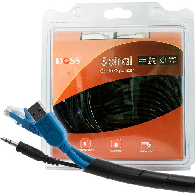 DSPR6-10 6MM SPIRAL CABLE BINDING DOSS
