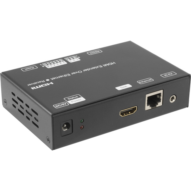 HDMI, LAN, and IR connectors