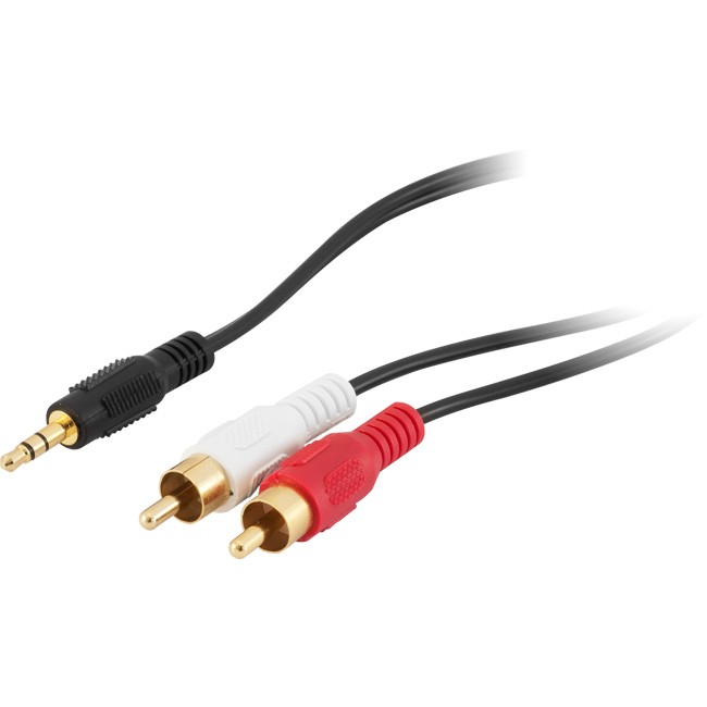 LA1061 – 20METRES – STEREO 3.5MM PLUG TO 2X RCA