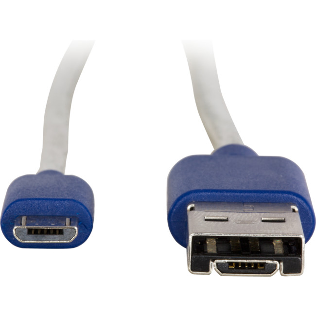 Close up of the dual purpose USB-A/Micro-B connector