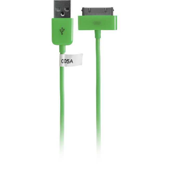 IPLEAD1G – 1METRE – USB-A PLUG TO IPOD LEAD GREEN