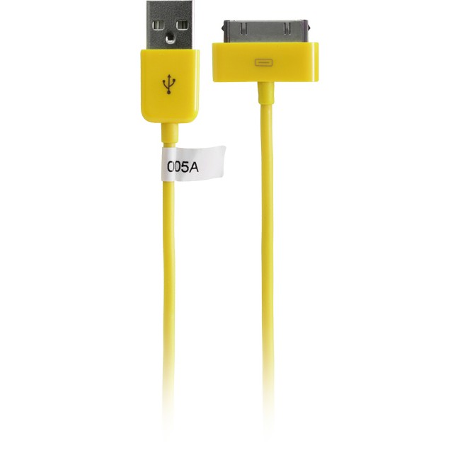 IPLEAD1Y – 1METRE – USB-A PLUG TO IPOD LEAD YELLOW