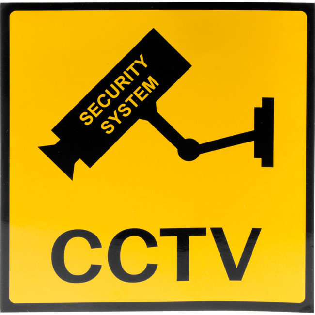 CCTV sticker