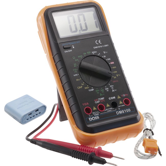 DM8100 DIGITAL MULTIMETER WITH TEMP.