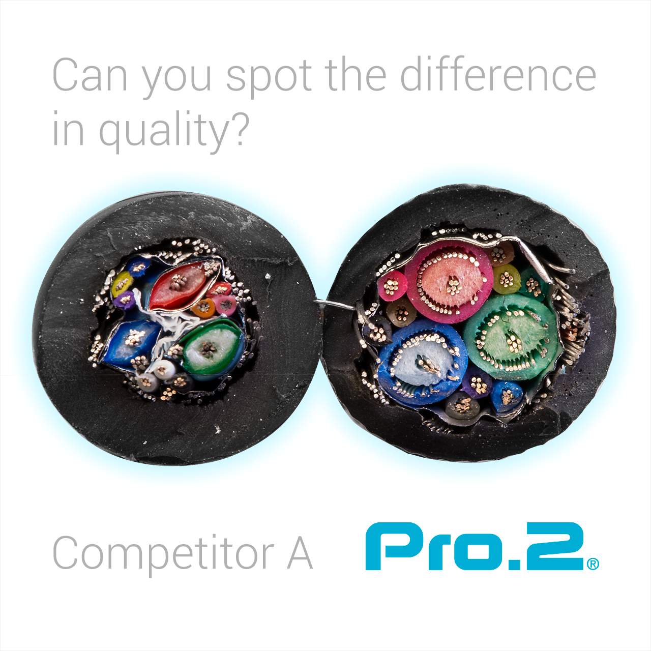 Comparison with a leading competitor's VGA lead