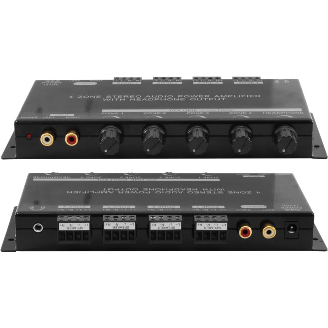 PRO1300-REFURBISHED 4 ZONE STEREO POWER AMPLIFIER AUDIO WITH HEADPHONE OUT (REFURBISHED)
