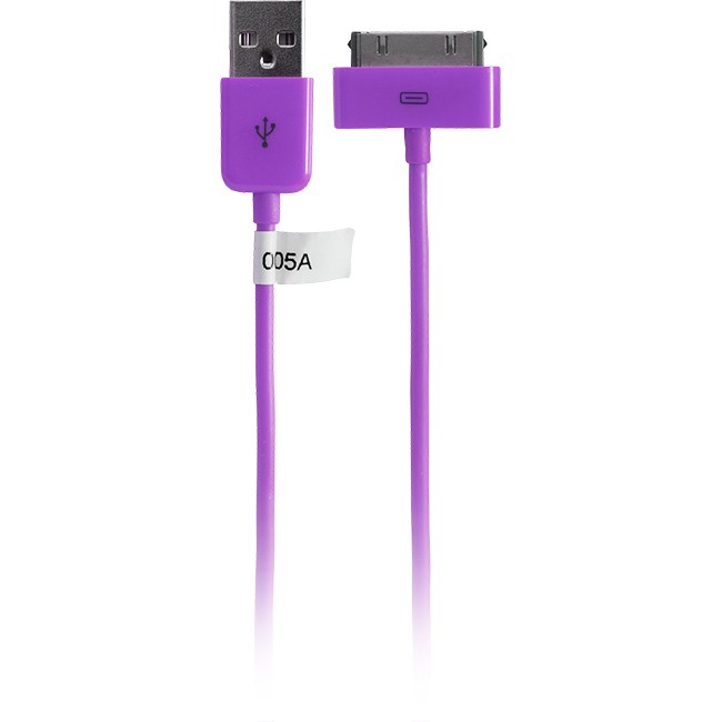 IPLEAD1PU – 1METRE – USB-A PLUG TO IPOD LEAD PURPLE