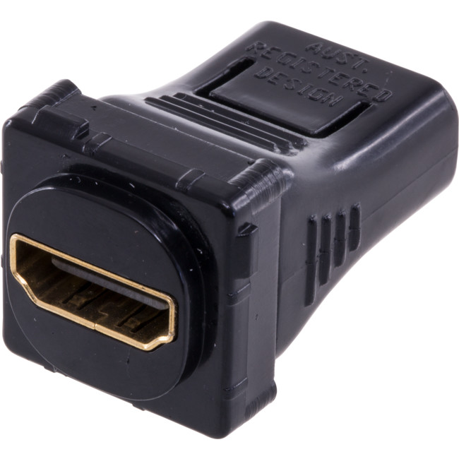 PK4704 HDMI TO HDMI CLIPSAL STRAIGHT THROUGH INSERT – BLACK