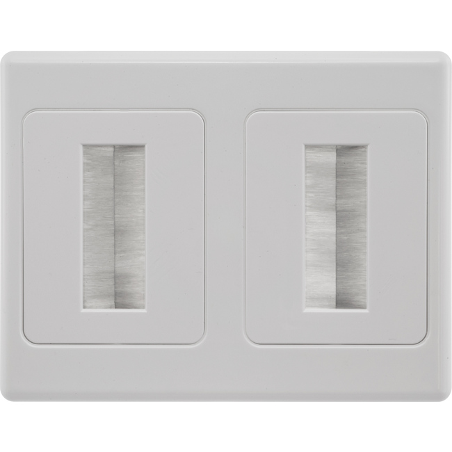 PRO1273 DUAL BRUSH WALL PLATE