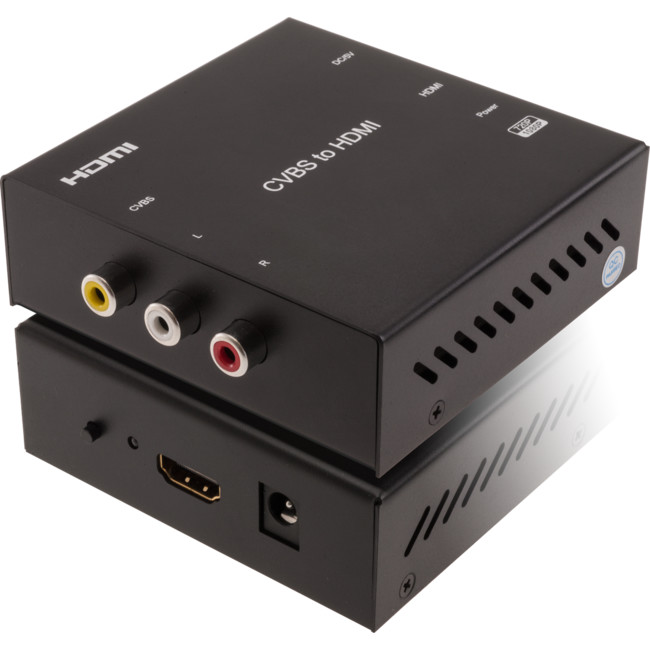 CH01 COMPOSITE STEREO TO HDMI CONVERTER / UPSCALER