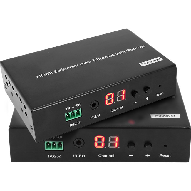 HDMIIPPRO HDMI OVER IP EXTENDER WITH POE 120M REMOTE IR H.264