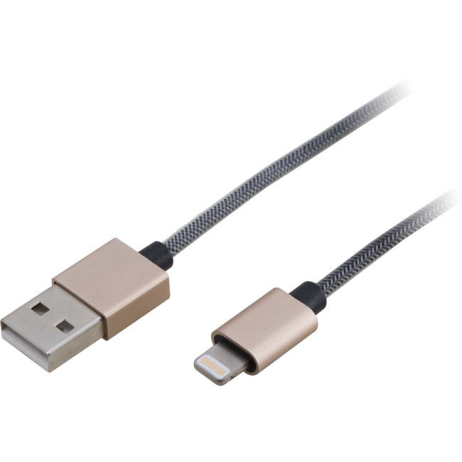 IPLC1GD 1M LIGHTNING TO USB HEAVY DUTY GOLD LEAD FOR IPHONE 5/6