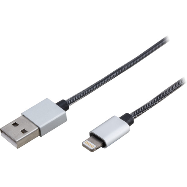 IPLC1SLV 1M LIGHTNING TO USB HEAVY DUTY SILVER LEAD FOR IPHONE 5/6