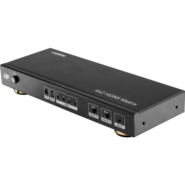 HDMIMX42ARC 4-IN 2-OUT 4K/UHD HDMI MATRIX SWITCH