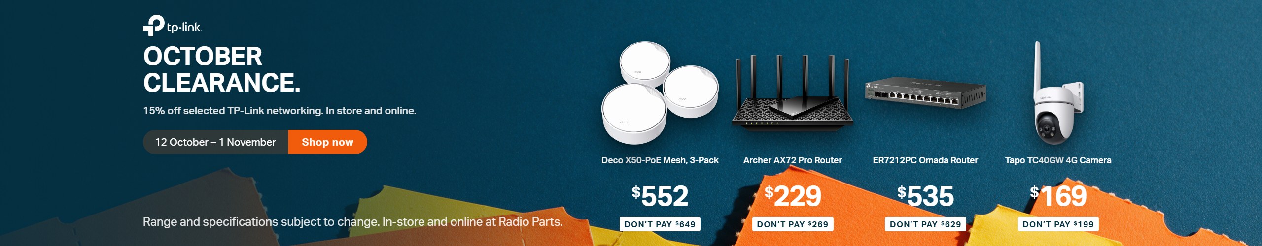 TP-LINK October 26 Clearance Sale