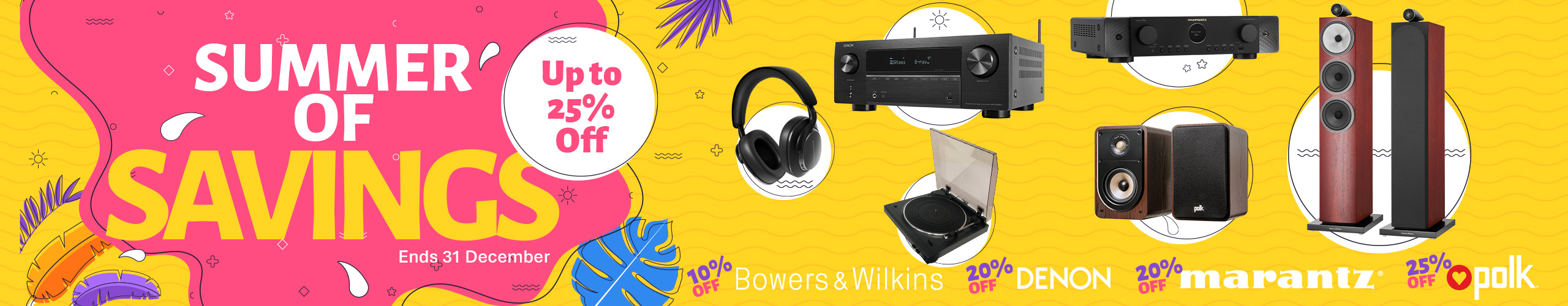 Sound United Summer of Savings Promo