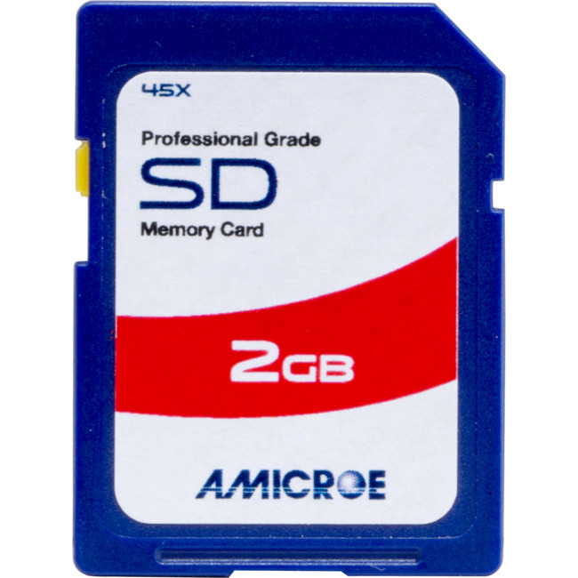 AMICROE SD2GB 2GB SECURE DIGITAL SD CARD AMICROE - Radio Parts ...