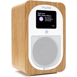 EVOKEH3 PORTABLE DAB+ FM RADIO OAK BLUETOOTH FULL COLOUR DISPLAY