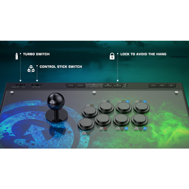 GAMESIR C2 ARCADE FIGHTSTICK JOYSTICK XBOX PS4 SWITCH PC - Radio Parts